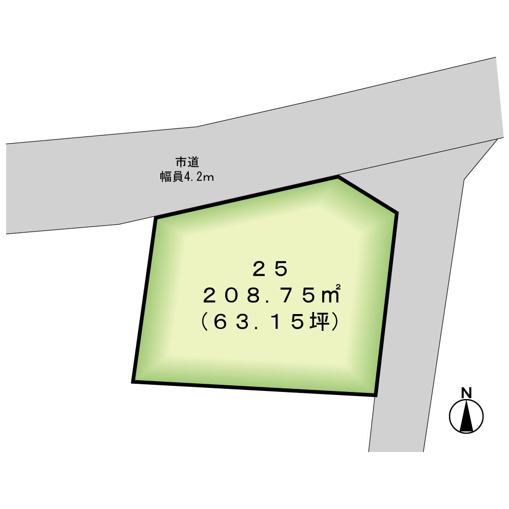 水沢大鐘町一丁目25　公図